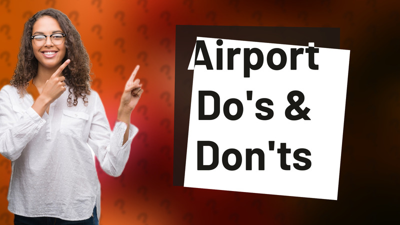 Airport Do's & Don'ts