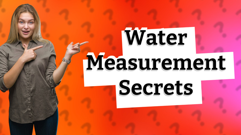 Water Measurement Secrets