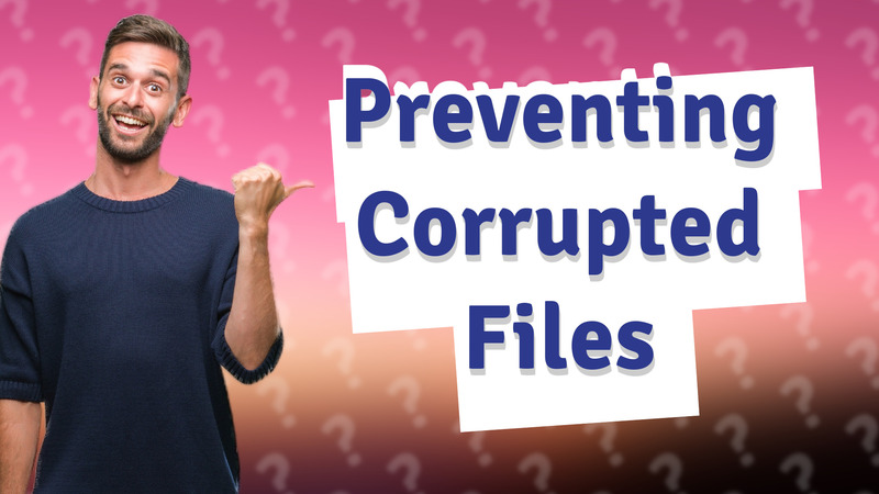 Preventing Corrupted Files