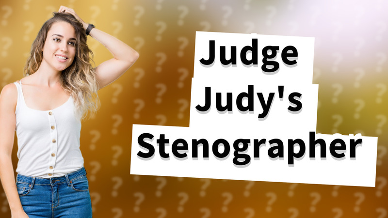 Judge Judy's Stenographer