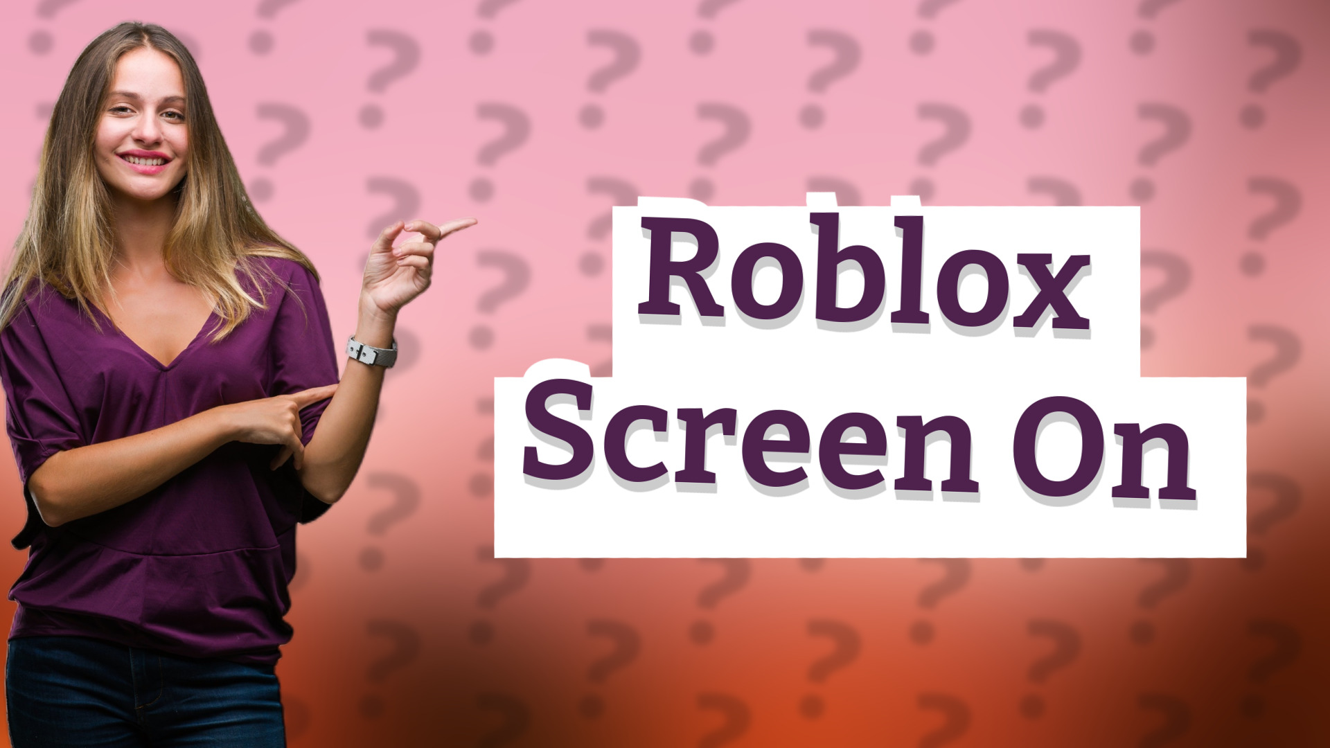 Roblox Screen On