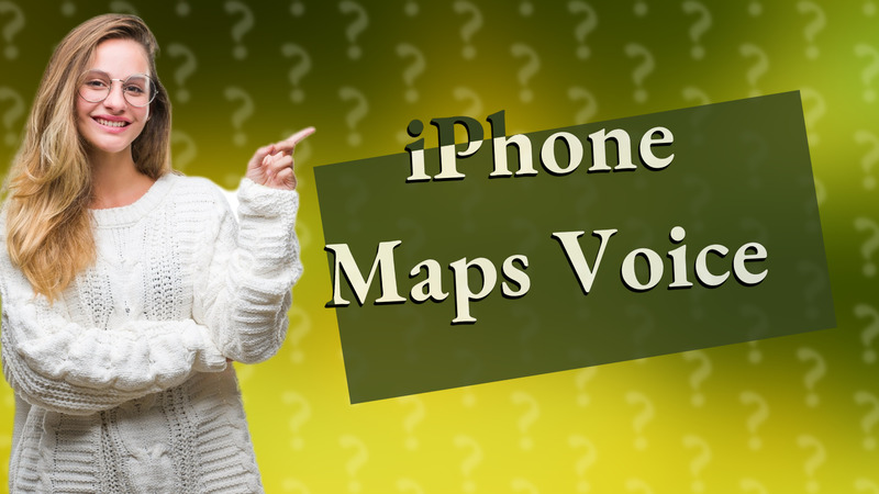iPhone Maps Voice