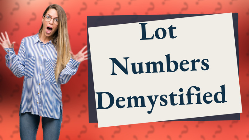 Lot Numbers Demystified
