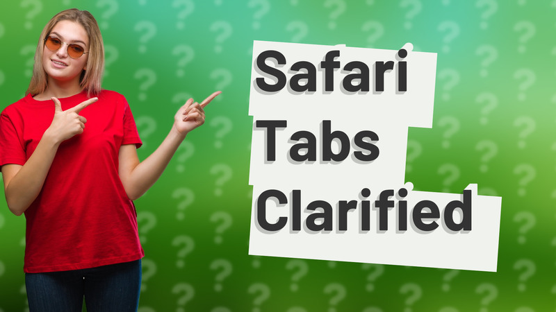 Safari Tabs Clarified