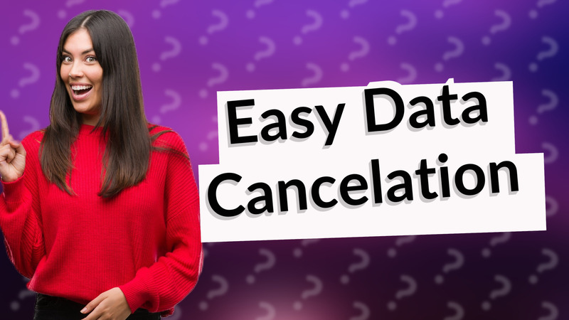 Easy Data Cancelation