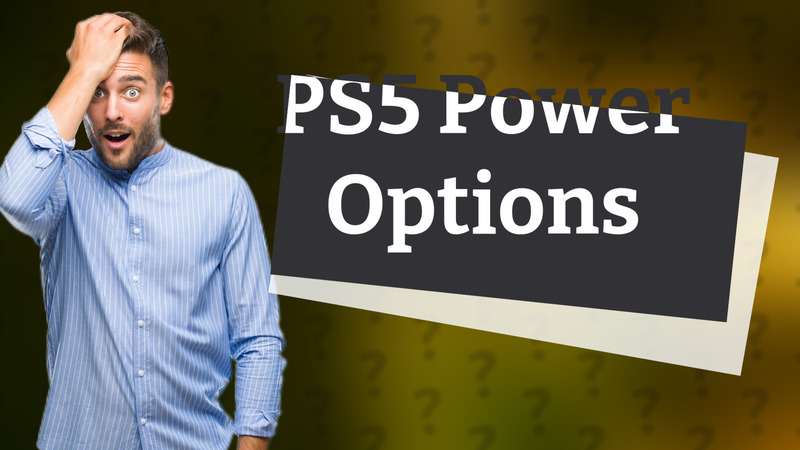 PS5 Power Options