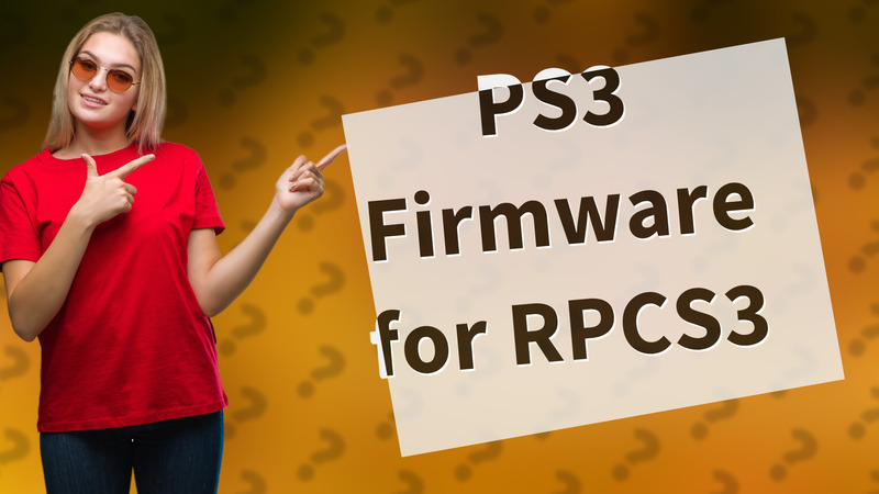 PS3 Firmware for RPCS3