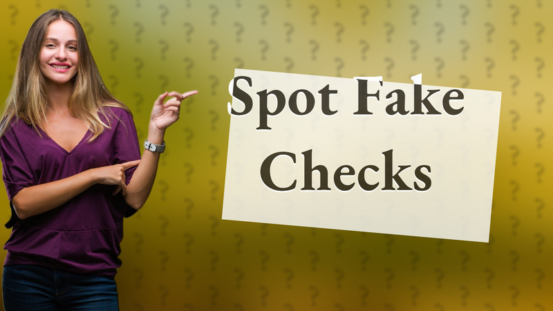 Spot Fake Checks