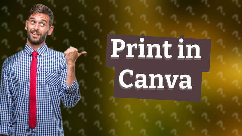 Print in Canva
