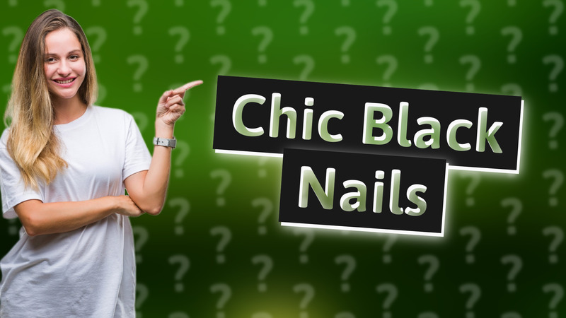 Chic Black Nails