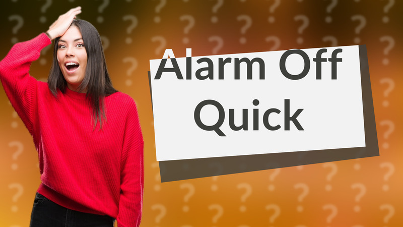 Alarm Off Quick