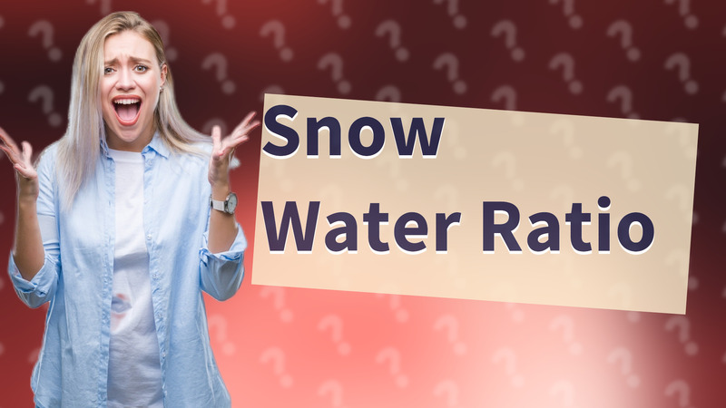 Snow Water Ratio