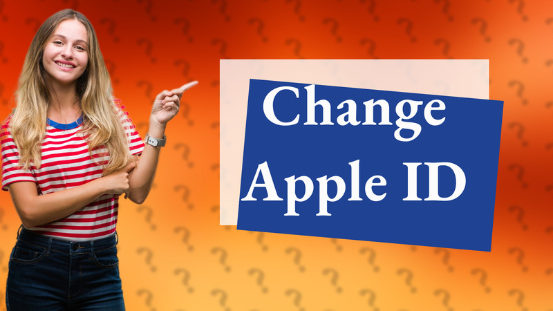 Change Apple ID