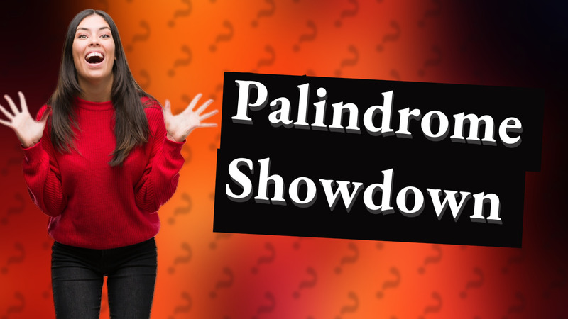 Palindrome Showdown