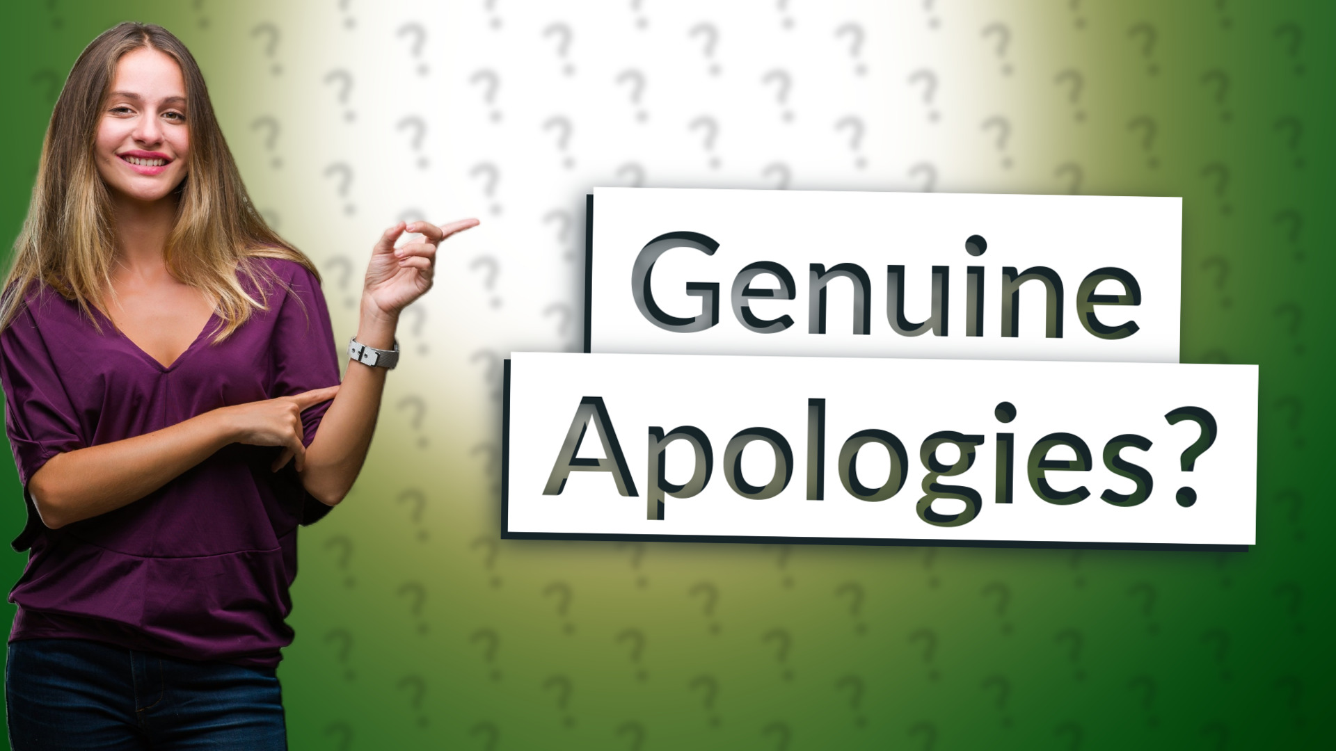 Genuine Apologies?