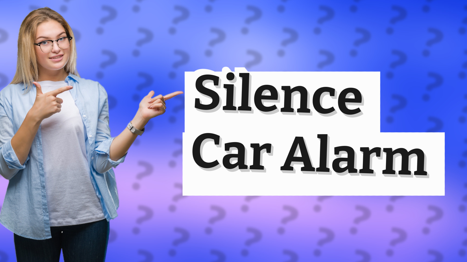 Silence Car Alarm
