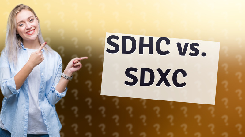 SDHC vs. SDXC