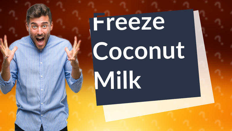Freeze Coconut Milk