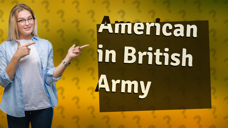 American in British Army