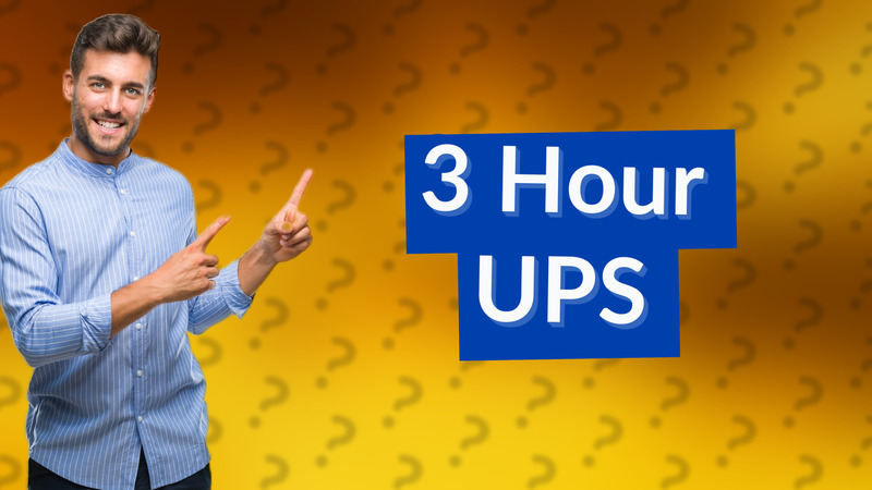 3 Hour UPS