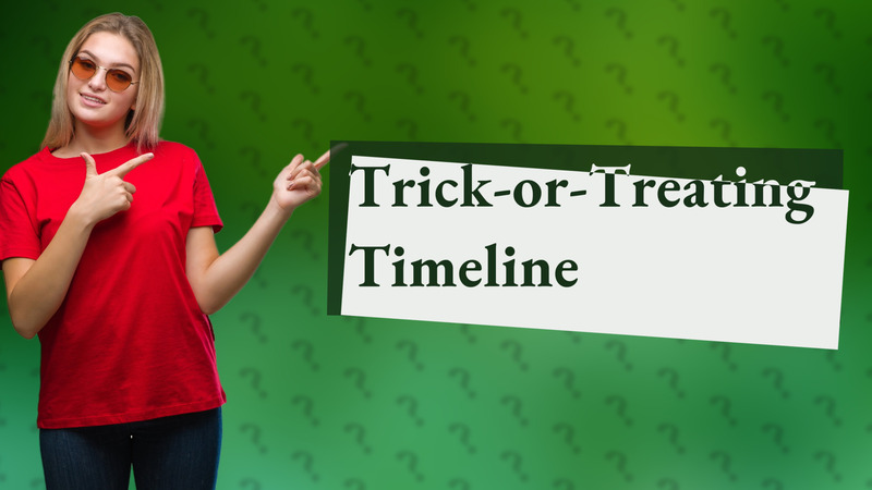 Trick-or-Treating Timeline