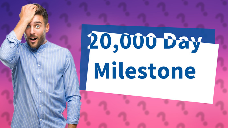20,000 Day Milestone