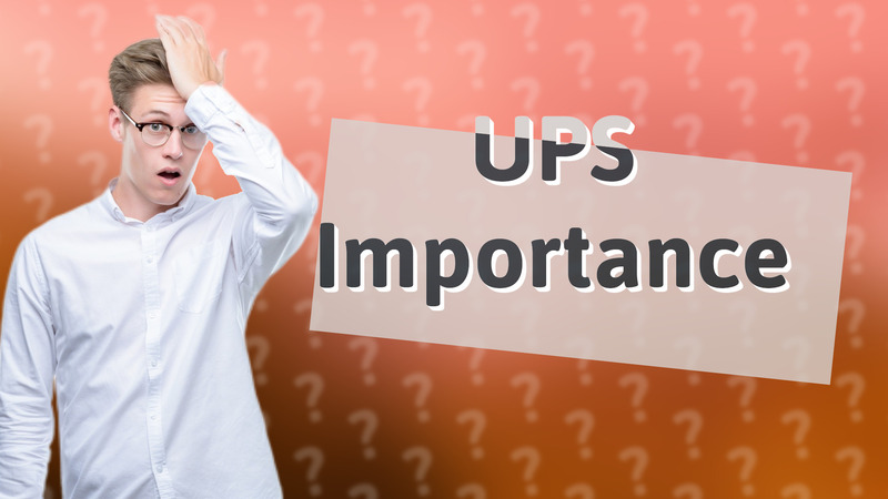 UPS Importance