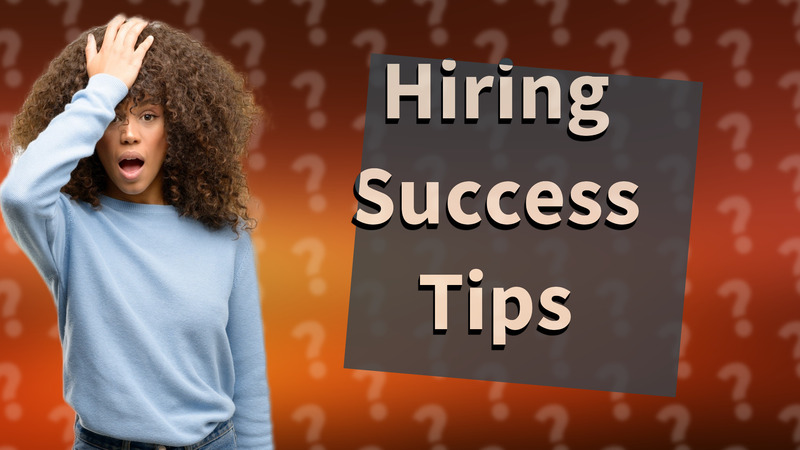 Hiring Success Tips