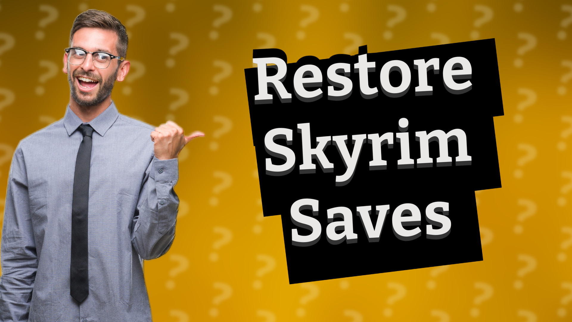 Restore Skyrim Saves