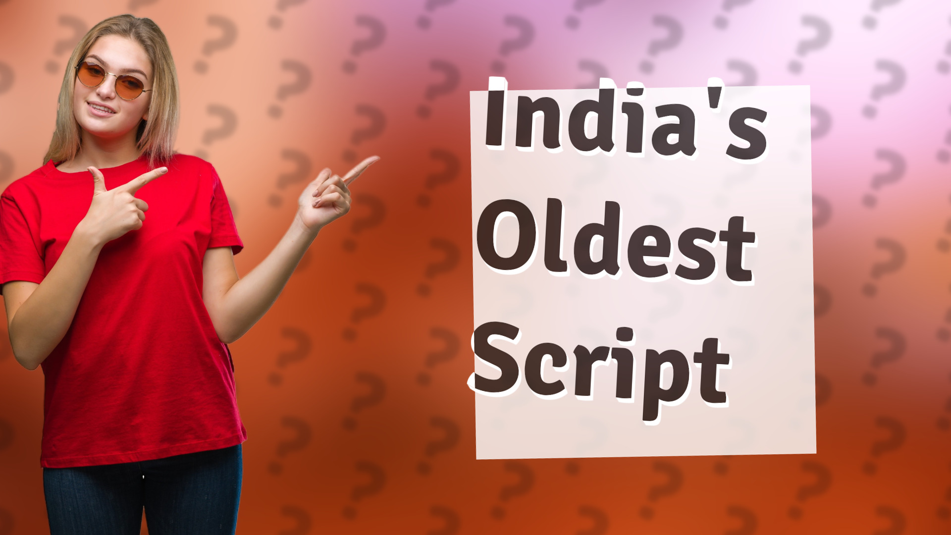 India's Oldest Script