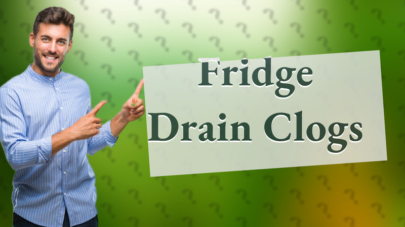 Fridge Drain Clogs