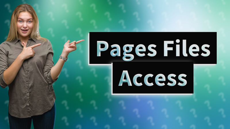 Pages Files Access
