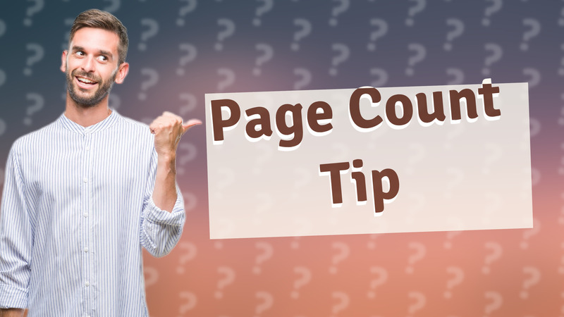 Page Count Tip