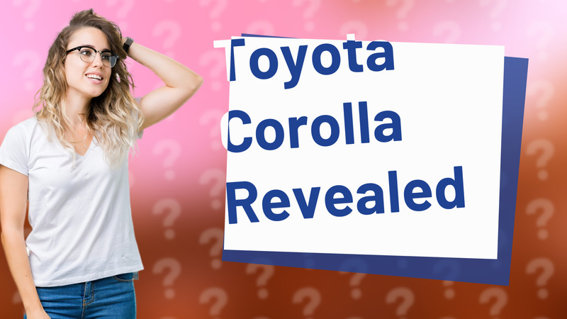 Toyota Corolla Revealed