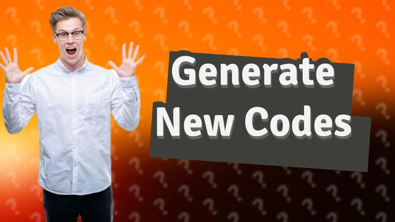 Generate New Codes