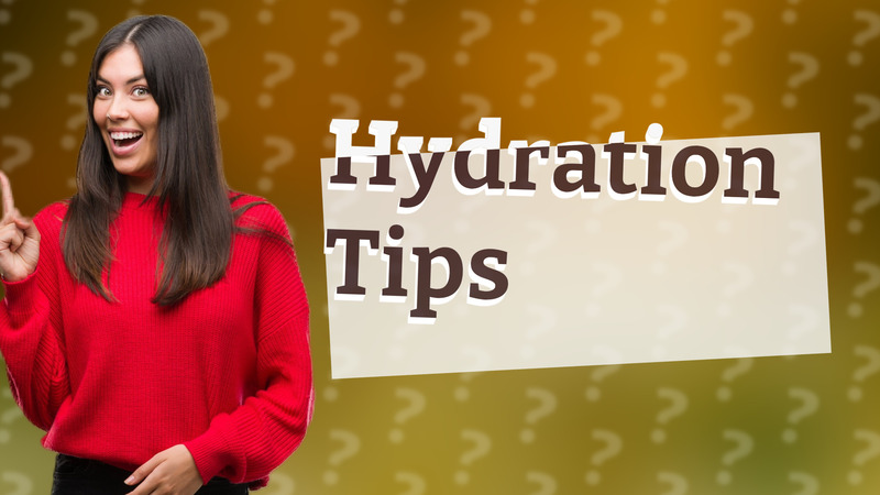 Hydration Tips