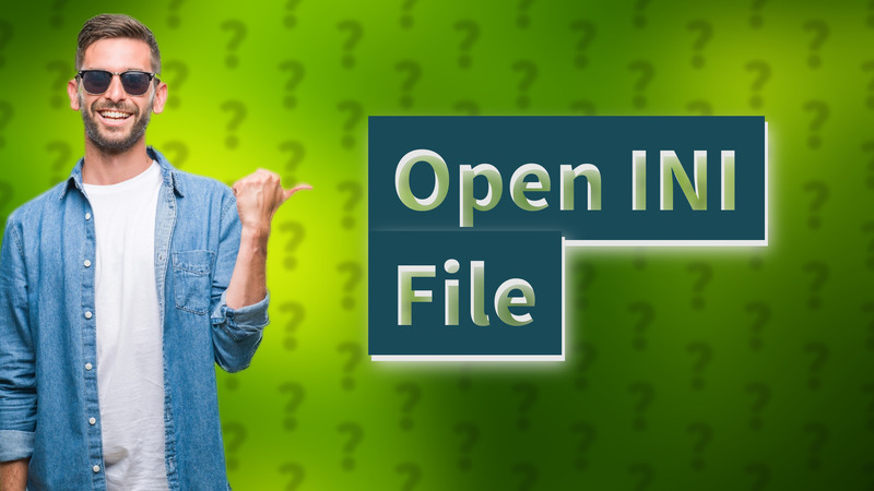 Open INI File