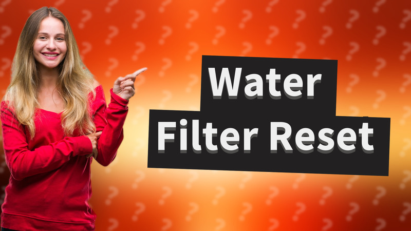 Water Filter Reset
