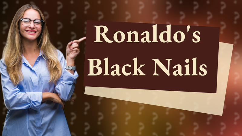Ronaldo's Black Nails