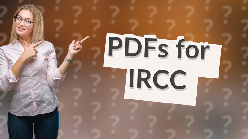 PDFs for IRCC