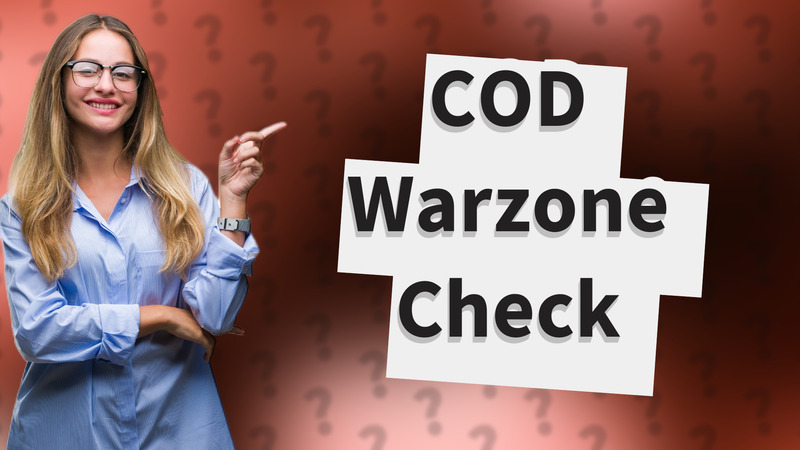 COD Warzone Check