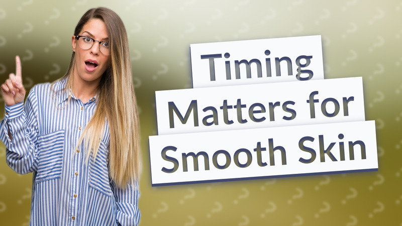 Timing Matters for Smooth Skin