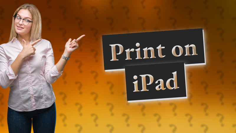 Print on iPad