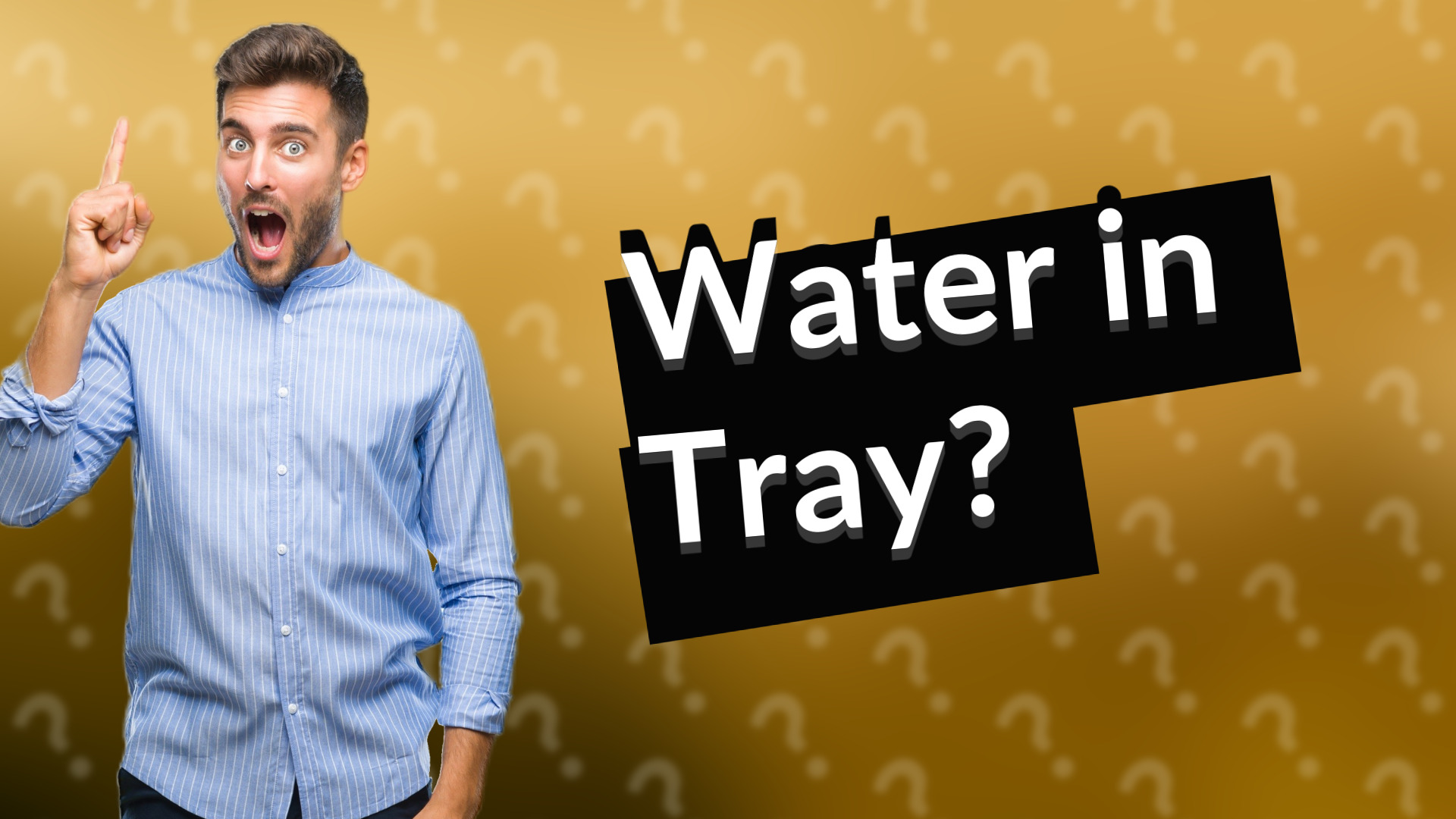 Water in Tray?