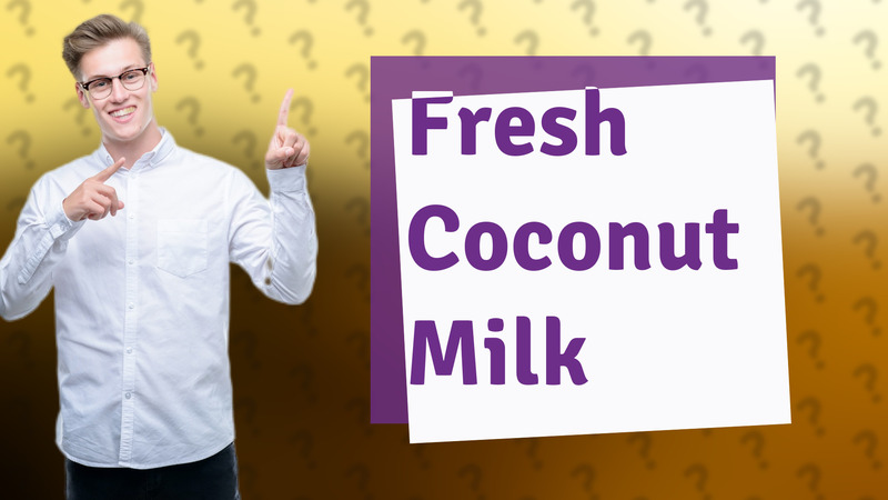 Fresh Coconut Milk