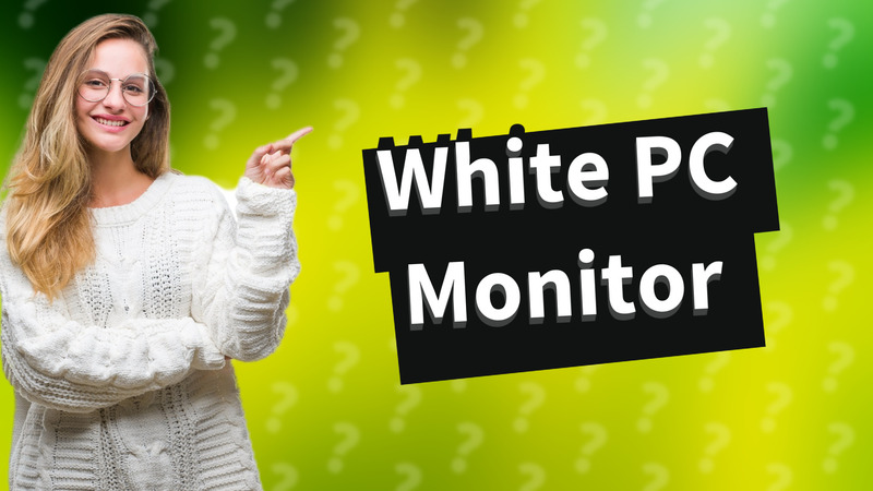 White PC Monitor