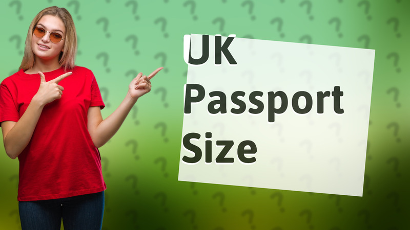 UK Passport Size