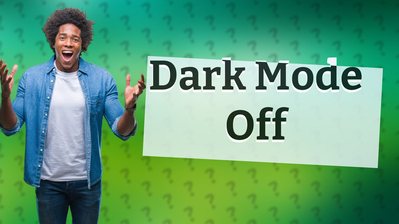 Dark Mode Off