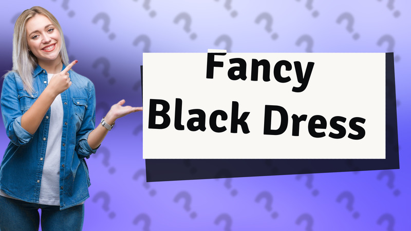 Fancy Black Dress