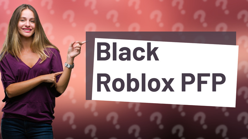 Black Roblox PFP
